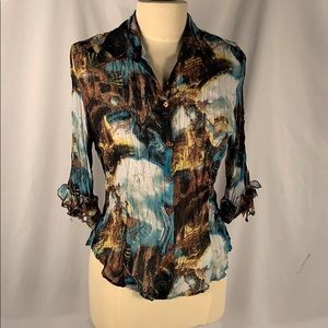 Violet & Claire New York Sheer Blouse Size Medium